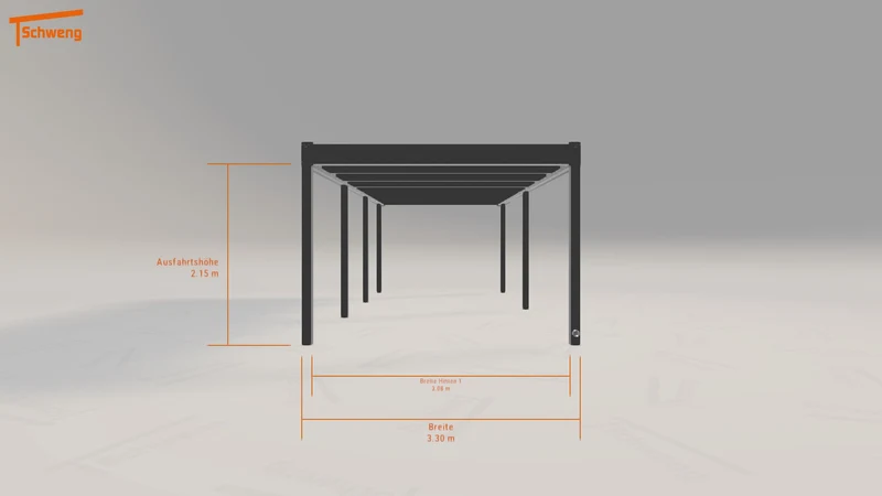 #DE Schweng Flachdachcarport C600 (ID zb33w5) #MTG