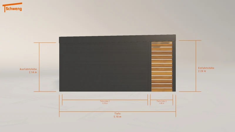 #DE Schweng Flachdachcarport C600 (ID 5m77z3) #MTG