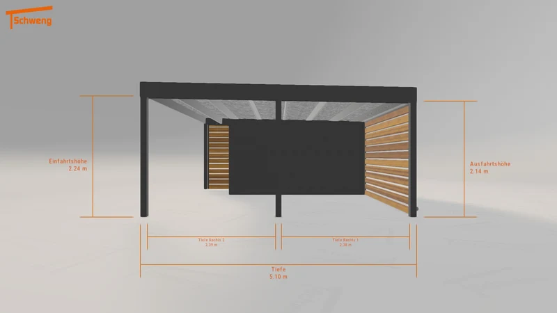#DE Schweng Flachdachcarport C600 (ID 5m77z3) #MTG