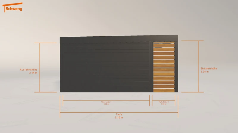 #DE Schweng Flachdachcarport C600 (ID qd9924) #MTG