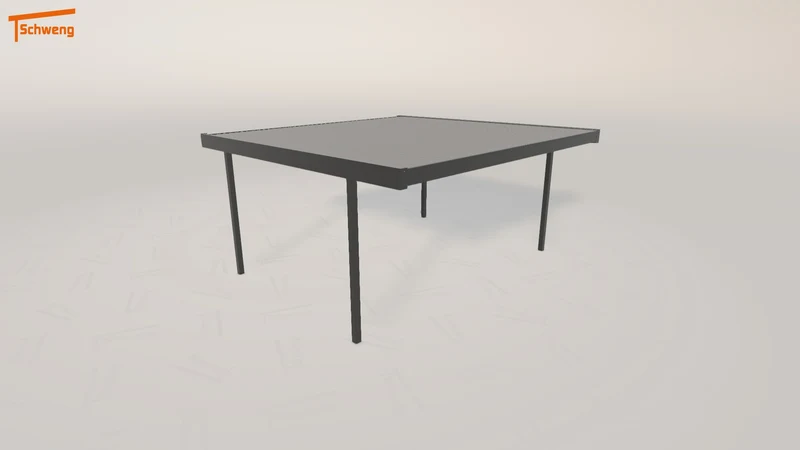#DE Schweng Flachdachcarport C600+ (ID 85jrd7)