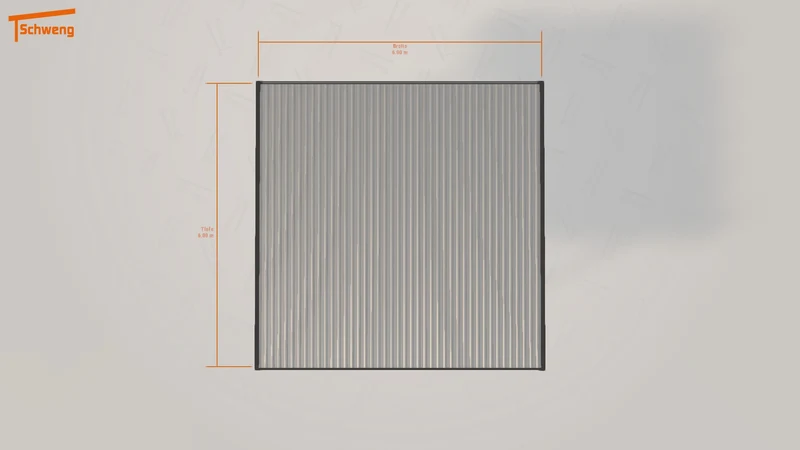#DE Schweng Flachdachcarport C600+ (ID 85jrd7)
