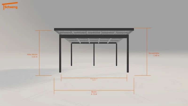 #DE Schweng Pultdachcarport S400 (ID 772gqg)