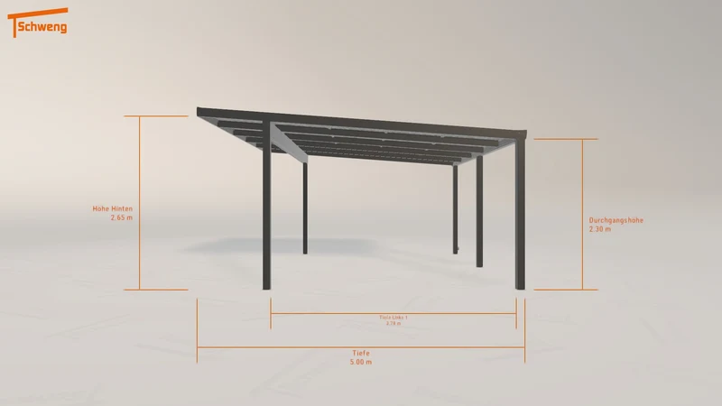 #DE Schweng Pultdachcarport S400 (ID 772gqg)