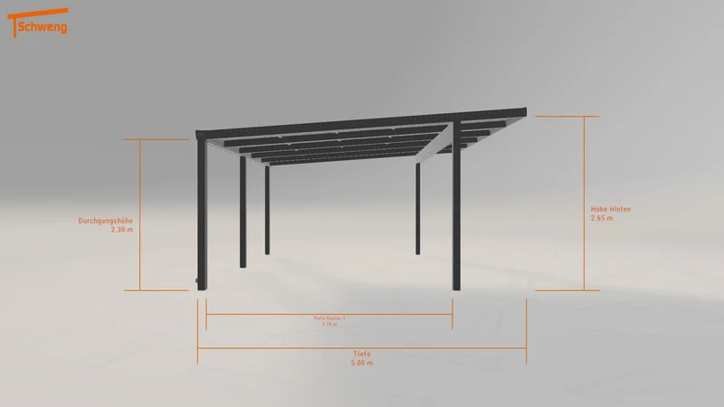 #DE Schweng Pultdachcarport S400 (ID 772gqg)
