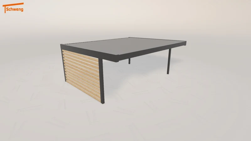 #DE Schweng Flachdachcarport C600+ (ID g7db87)