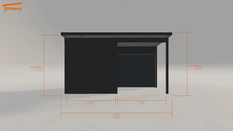 #DE Schweng Pultdachcarport S400 (ID w3jr2b) #MTG
