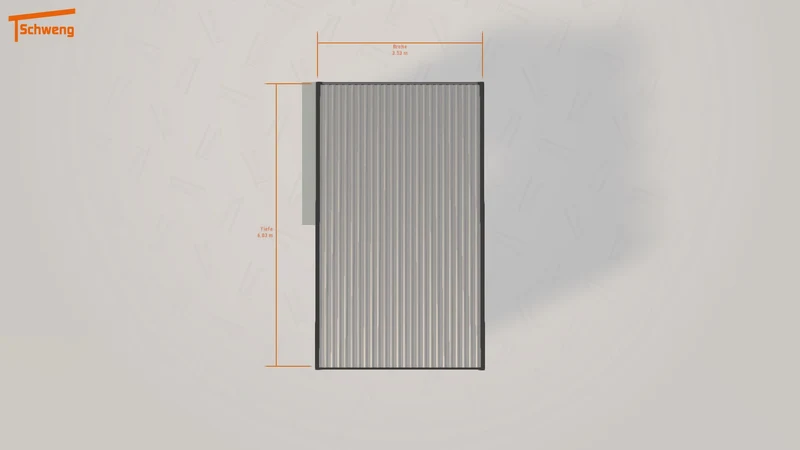 #DE Schweng Flachdachcarport C600 (ID 85jr97)