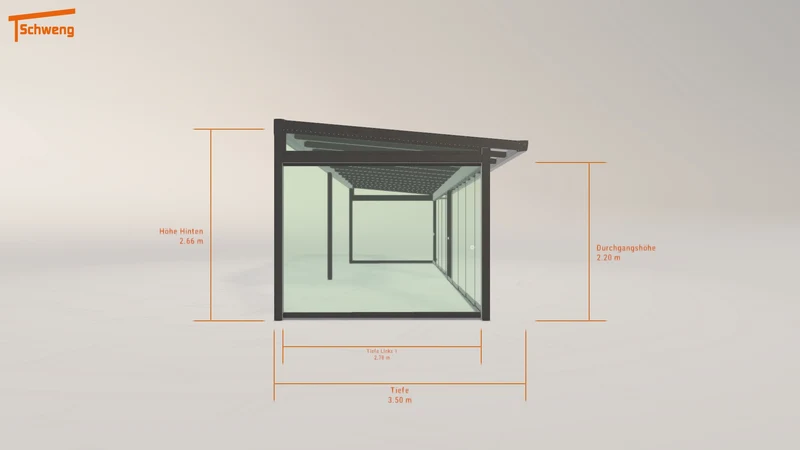 #DE Schweng Terrassenüberdachung S400 (ID qd9wjk)