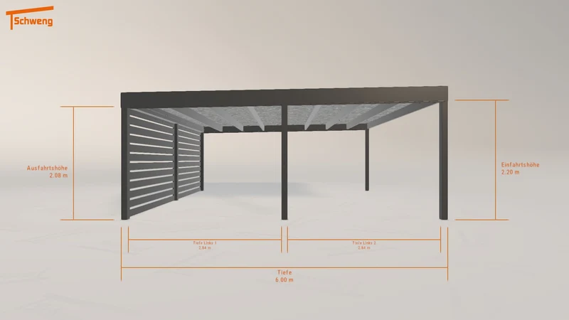 #DE Schweng Flachdachcarport C600 (ID rjy84g) #MTG