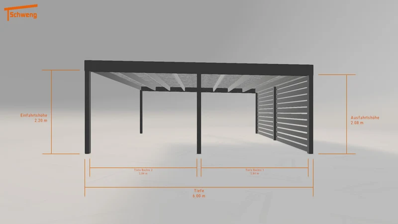 #DE Schweng Flachdachcarport C600 (ID rjy84g) #MTG