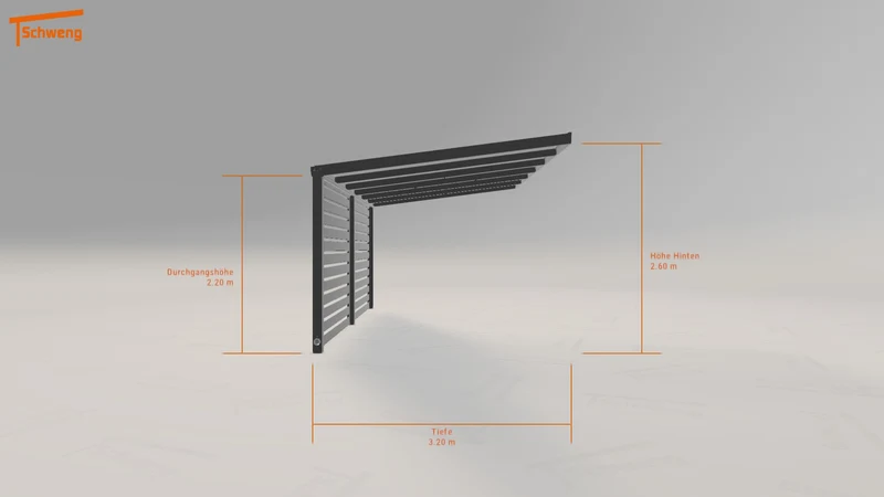 #DE Schweng Pultdachcarport S350 (ID bkd5m3)