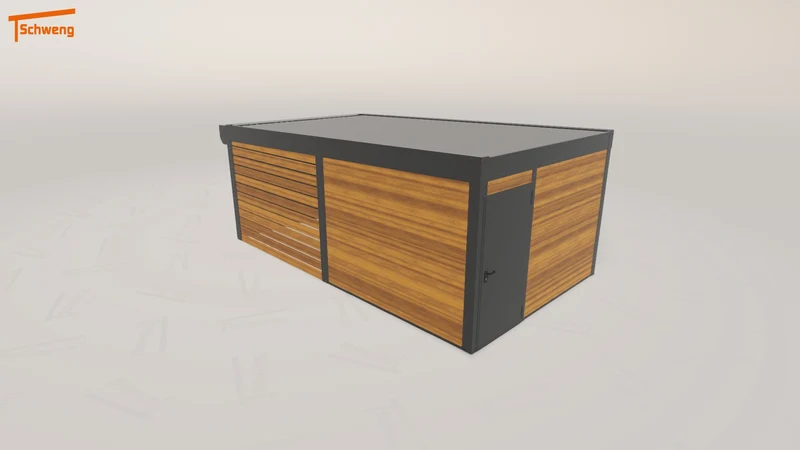 #DE Schweng Flachdachcarport C600 (ID pbvdgb) #MTG