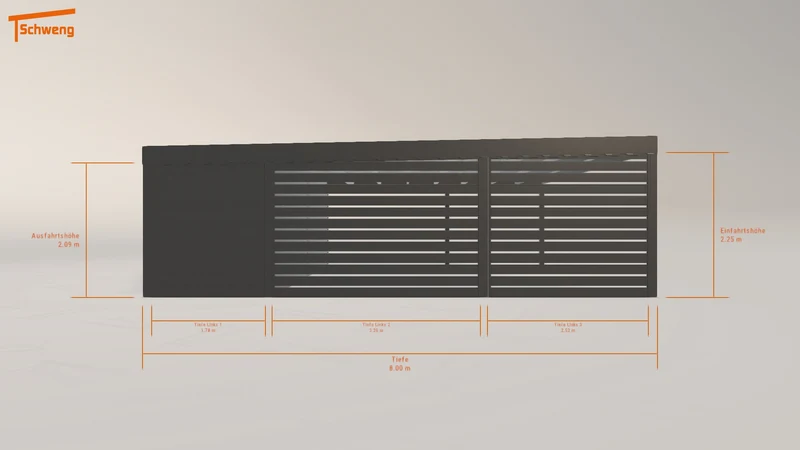 #DE Schweng Flachdachcarport C600 (ID 33yk3w) #MTG