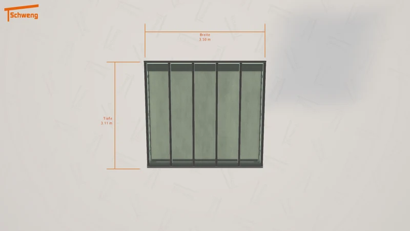 #DE Schweng Terrassenüberdachung S400 (ID 5m7dqz)