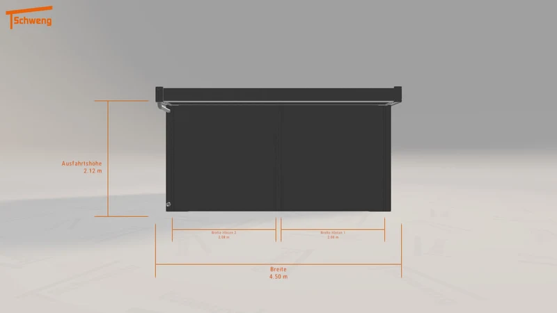 #DE Schweng Flachdachcarport C600 (ID 77253q) #MTG