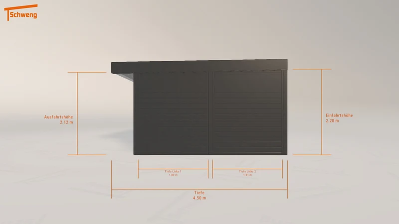 #DE Schweng Flachdachcarport C600 (ID 77253q) #MTG