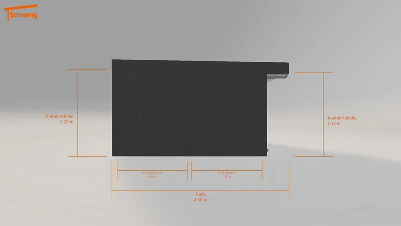 #DE Schweng Flachdachcarport C600 (ID 77253q) #MTG