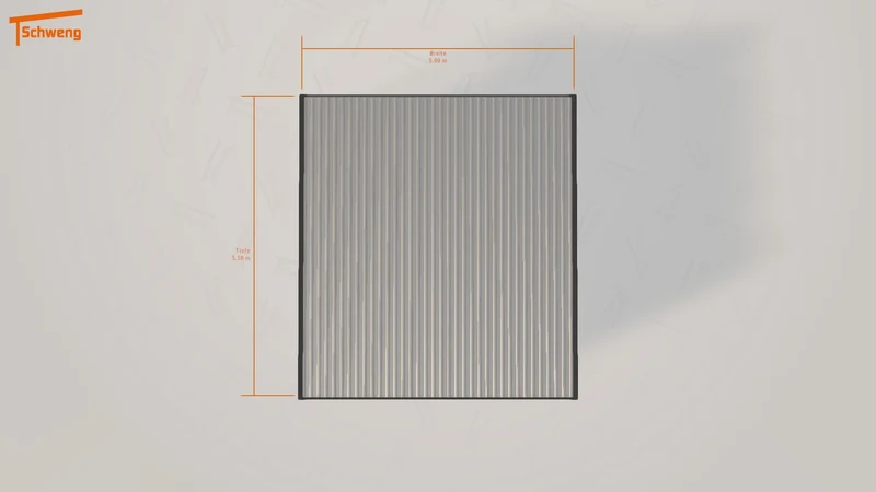 #DE Schweng Flachdachcarport C600+ (ID 7725dz) #MTG