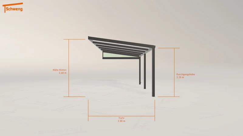 #DE Schweng Pultdachcarport S350 (ID ygzz2g) #MTG