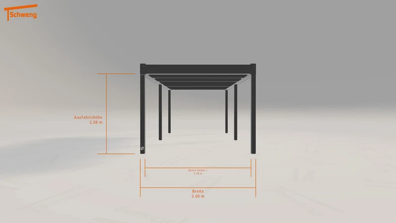 #DE Schweng Flachdachcarport C600 (ID w3jj7z) #MTG