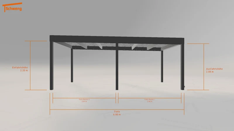 #DE Schweng Flachdachcarport C600 (ID w3jj7z) #MTG