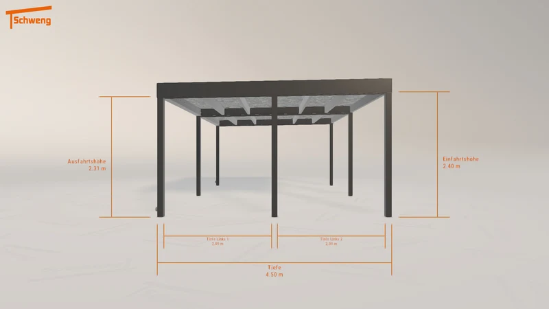#DE Schweng Flachdachcarport C600+ (ID x7zkzb)
