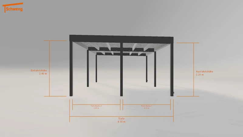 #DE Schweng Flachdachcarport C600+ (ID x7zkzb)