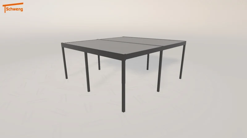 #DE Schweng Flachdachcarport C600 (ID qd937v)