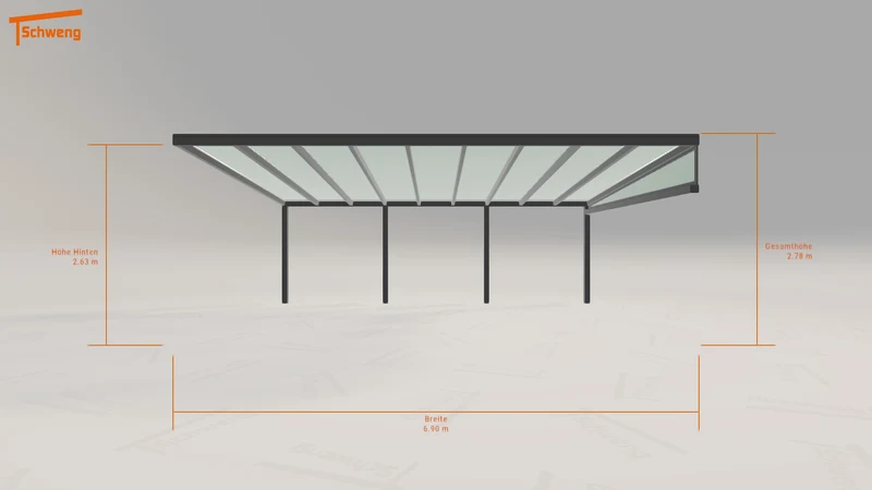 #DE Schweng Terrassenüberdachung S400 (ID ygzny7)