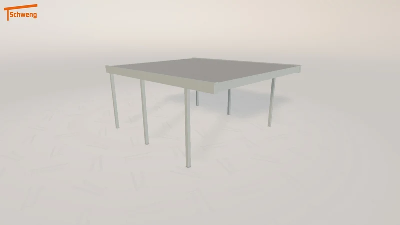 #AT Schweng Flachdachcarport C600 (ID bkd422)