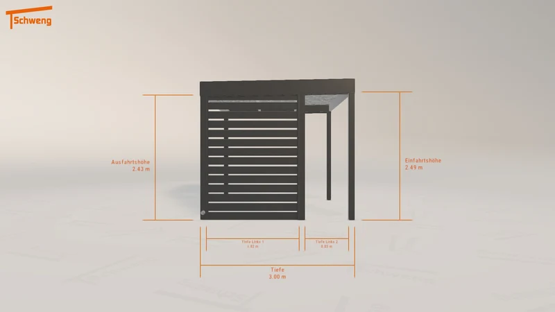 #DE Schweng Flachdachcarport C600 (ID w3jb3w) #MTG