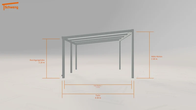 #DE Schweng Terrassenüberdachung S400 (ID n5v7j4)