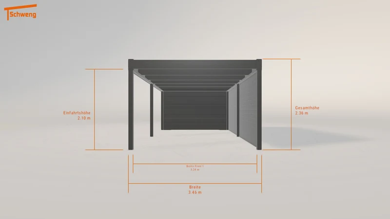 #DE Schweng Flachdachcarport C600 (ID 2q9bdy) #MTG