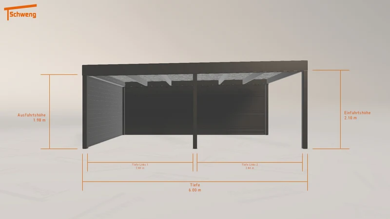 #DE Schweng Flachdachcarport C600 (ID 2q9bdy) #MTG