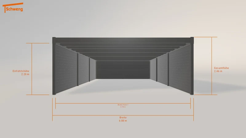 #DE Schweng Flachdachcarport C600 (ID 425v9g) #MTG