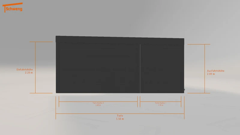 #DE Schweng Flachdachcarport C600+ (ID g7dpn8) #MTG