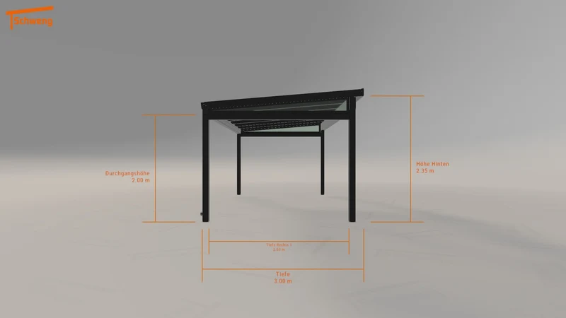 #DE Schweng Terrassenüberdachung S350 (ID 425vrg)