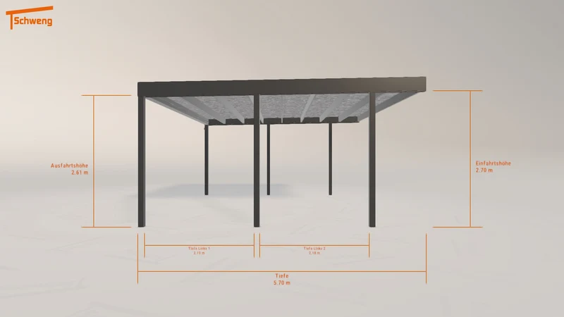 #DE Schweng Flachdachcarport C600 (ID w3j2n3) #MTG