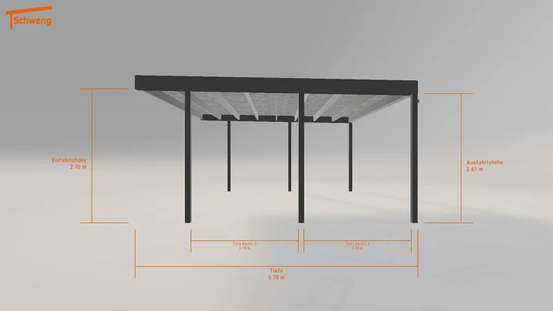 #DE Schweng Flachdachcarport C600 (ID w3j2n3) #MTG
