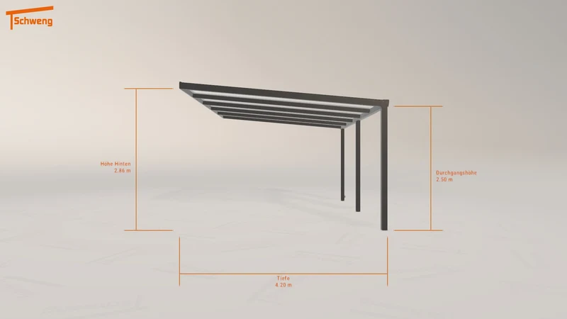#DE Schweng Terrassenüberdachung S400 (ID ygzykb)