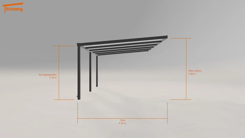 #DE Schweng Terrassenüberdachung S400 (ID ygzykb)