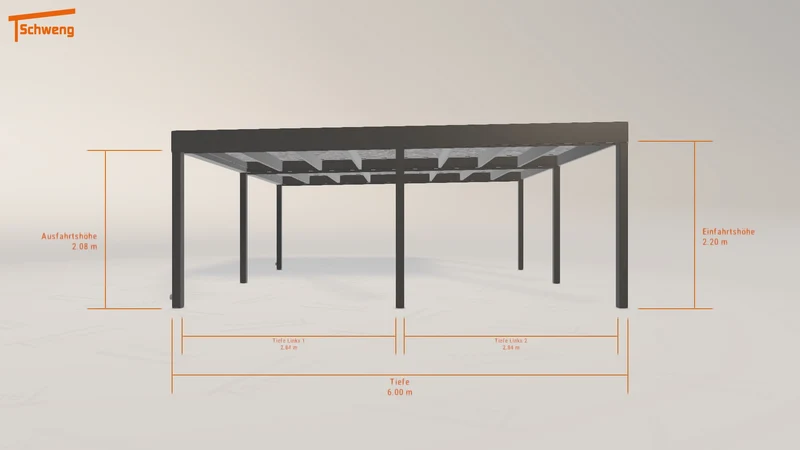 #DE Schweng Flachdachcarport C600 (ID 33y7gp) #MTG