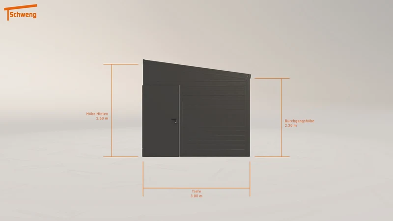 #DE Schweng Pultdachcarport S350 (ID 772mxj)
