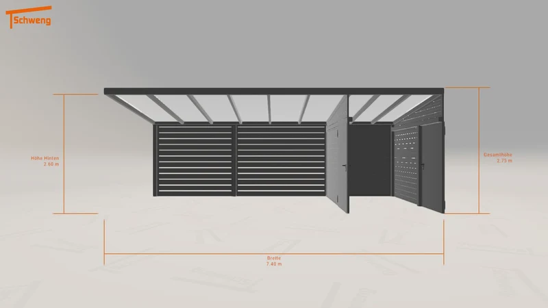 #DE Schweng Pultdachcarport S350 (ID ygznr7)