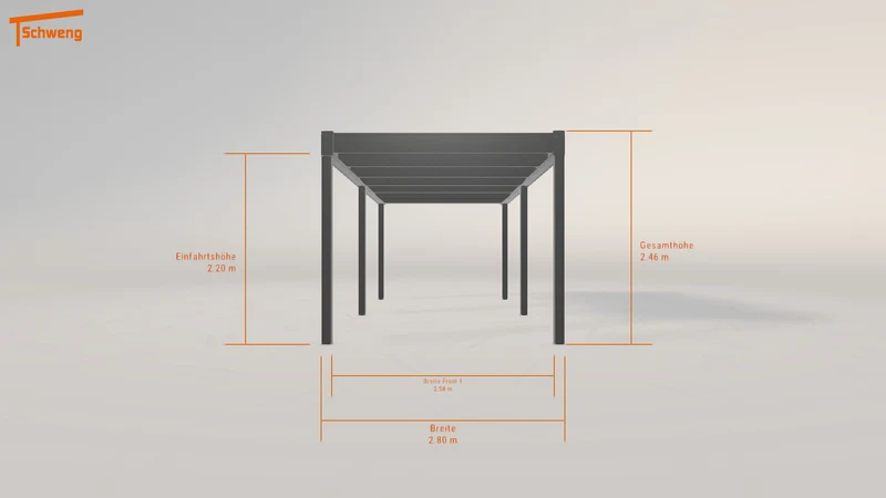#DE Schweng Flachdachcarport C600 (ID dvdzxm) #MTG