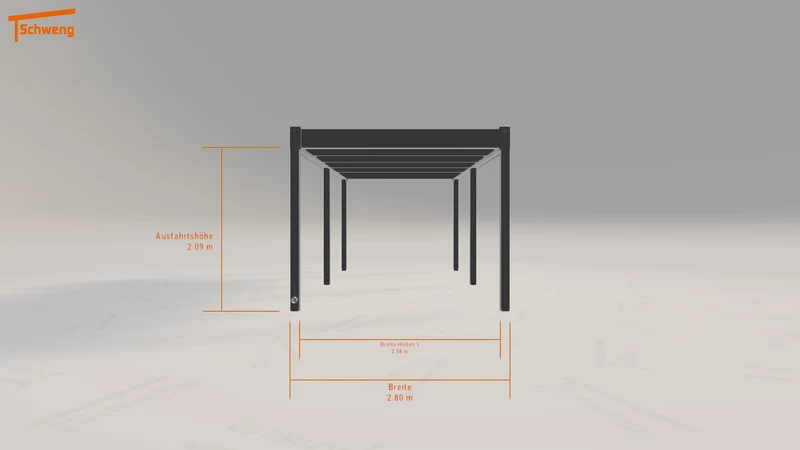 #DE Schweng Flachdachcarport C600 (ID dvdzxm) #MTG