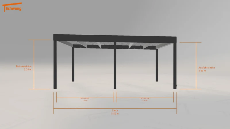 #DE Schweng Flachdachcarport C600 (ID dvdzxm) #MTG