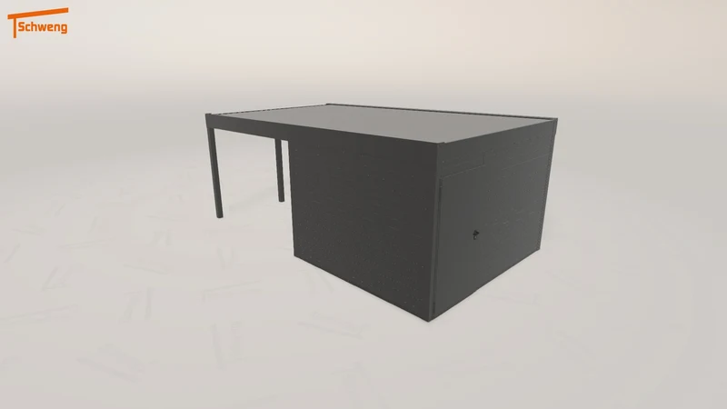 #DE Schweng Flachdachcarport C600 (ID 2q9bw9)