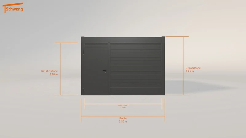 #DE Schweng Flachdachcarport C600 (ID 2q9bw9)